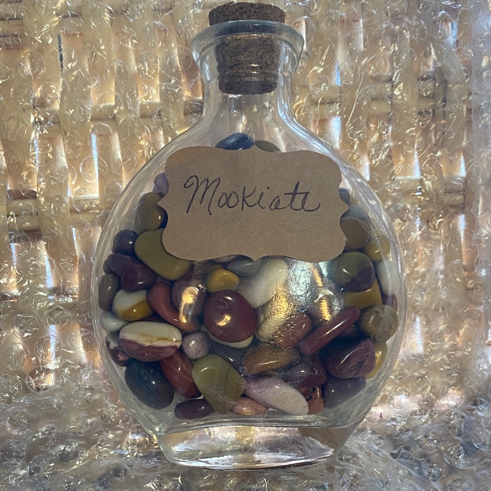 Gorgeous Bottle with Mookiate Stones
